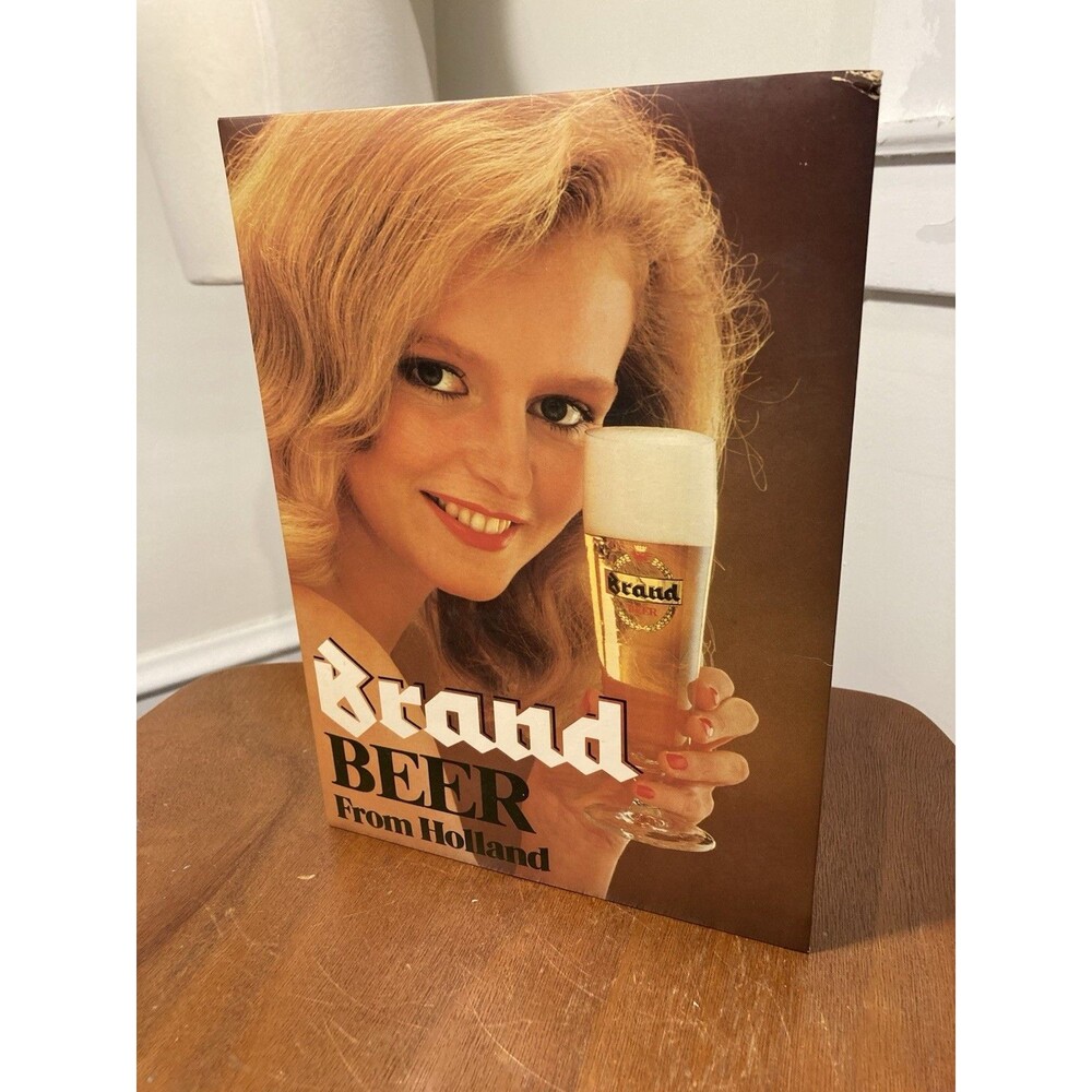 Brand Beer from Holland Vintage Dutch Netherlands Store Display Standee Bar - Picture 1 of 6
